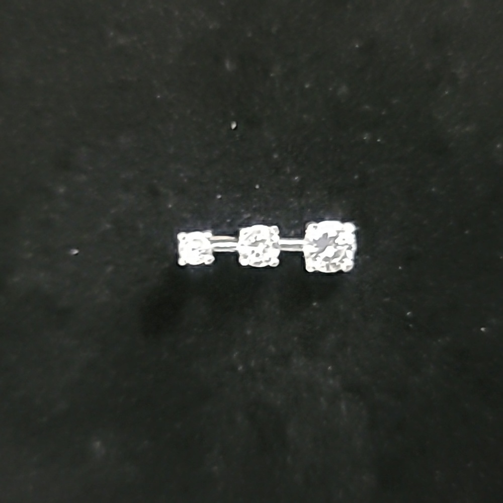 925 3 Stone Necklace Pendant